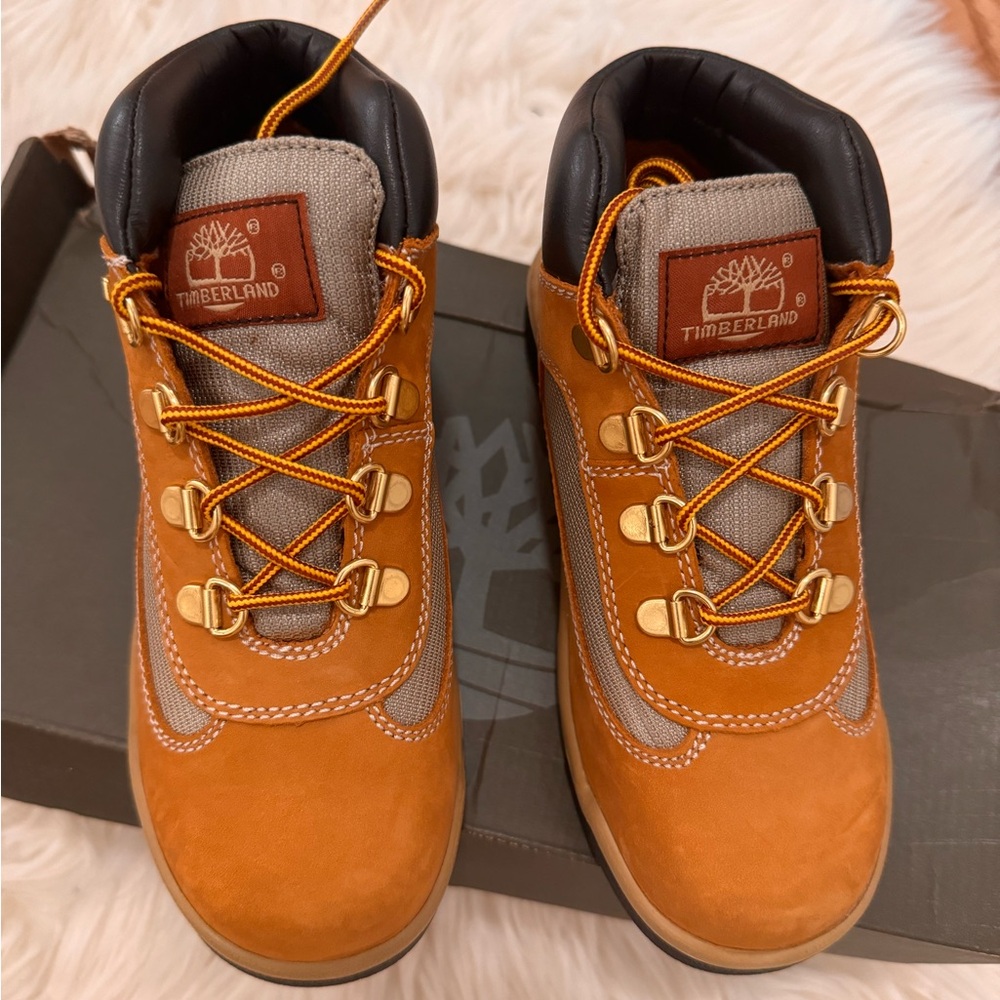 Kids Timberland boots.